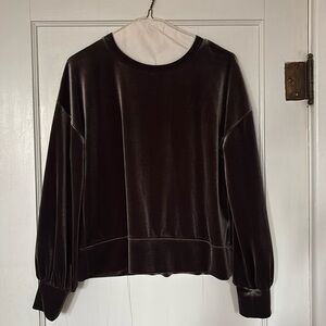 Madewell velour sweatshirt